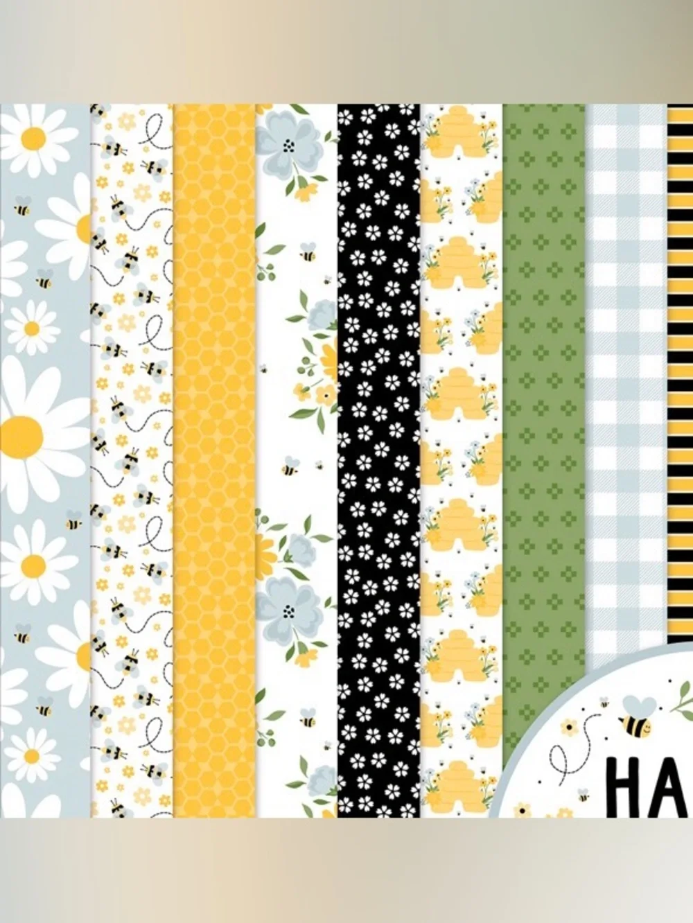 Echo Park 'Happy As Can Bee' Collection Kit 12x12” Paper & Stickers